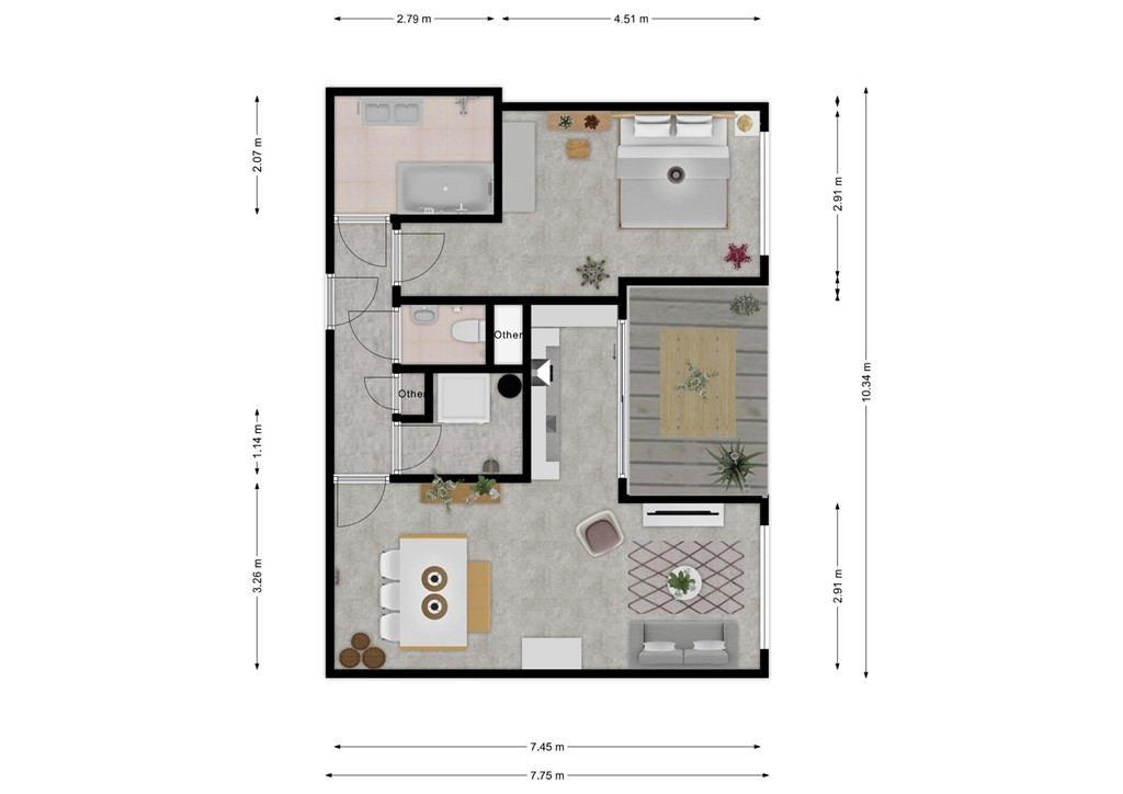mediumsize floorplan